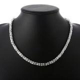 925 Silver 20 Inch 5mm Chain Necklace Wedding Engagement Party Jewelry