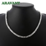 925 Silver 20 Inch Necklace Chains for Men Women
