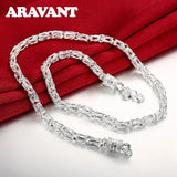 925 Silver 20 Inch Necklace Chains for Men Women