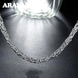 925 Silver 20 Inch Necklace Chains for Men Women