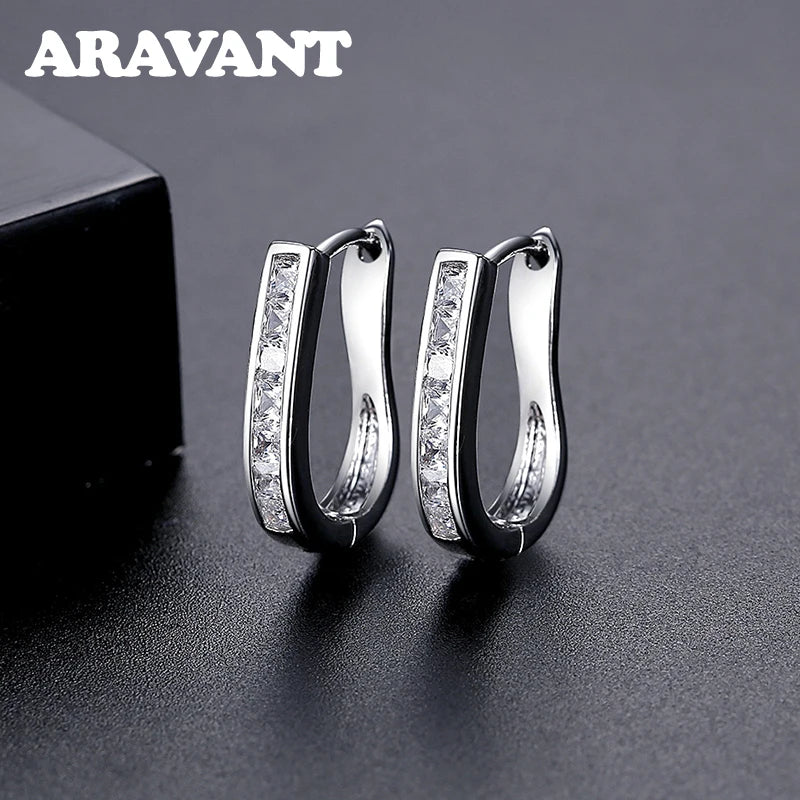 925 Silver 20mm Hoop Earrings for Women