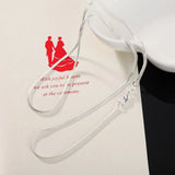 925 Silver 2MM Snake Chain Necklace for Women Men
