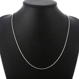 925 Silver 2mm Rope Chain Necklace 16-30 Inch Charm Jewelry
