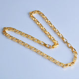 925 Silver 4MM 18K Necklace Big Box Chains Men Women Jewelry