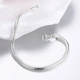 925 Silver 4MM Snake Chains Bracelets For Women Wedding Jewelry