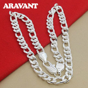 925 Silver Sideways Necklaces For Men Silver Necklace Jewelry