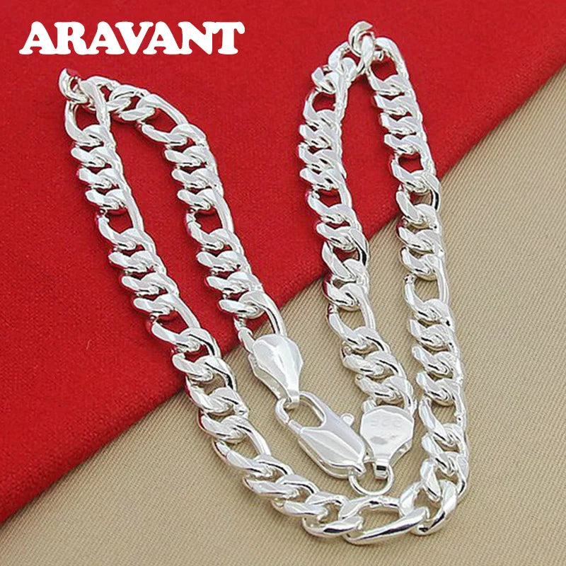 925 Silver Sideways Necklaces For Men Silver Necklace Jewelry