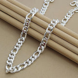 925 Silver Sideways Necklaces For Men Silver Necklace Jewelry