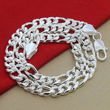 925 Silver Sideways Necklaces For Men Silver Necklace Jewelry