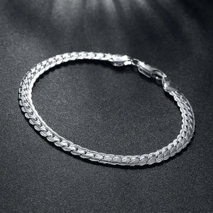 925 Silver 5MM Men's Sideways Bracelets