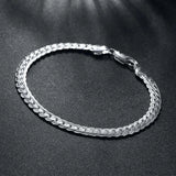 925 Silver 5MM Men's Sideways Bracelets