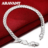 925 Silver 5MM Men's Sideways Bracelets