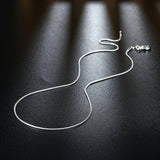 925 Silver 1mm Snake Chain Necklace 5pcs/Lot