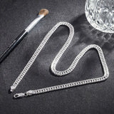 925 Silver 6MM Necklace Chain For Men Women Jewelry