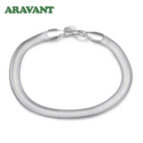 925 Silver 6MM Snake Chain Bracelet Jewelry