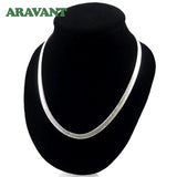 925 Silver 6MM Snake Chain Necklace Men Women Silver Necklaces