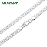 925 Silver 6mm Necklace Link Chains for Men Women
