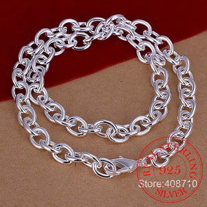 925 Silver 8mm 18" Men's Jewelry Chain Necklace