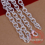 925 Silver 8mm 18" Men's Jewelry Chain Necklace