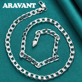 925 Silver 8mm Full Sideways Necklace Wedding Jewelry