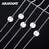 925 Silver A-Z Letter Bracelets&Bangles For Women Silver Chain Link Jewelry