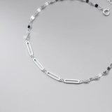 925 Silver Anklet Chain Jewelry Geometric Sweet Foot Anklets