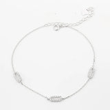 925 Silver Anklets Bracelets Foot Chain for Beach Friendship Anklet Women Girls