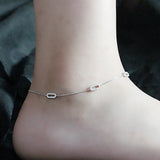 925 Silver Anklets Bracelets Foot Chain for Beach Friendship Anklet Women Girls