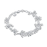 925 Silver Bead Bracelets Chains Women Jewelry