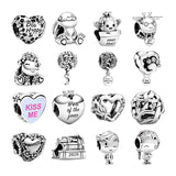 925 Silver Beads Charms For Bracelets DIY Women Teens Graduation