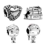 925 Silver Beads Charms For Bracelets DIY Women Teens Graduation