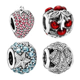 925 Silver Beads Charms Family Sisters Hearts Elephant Koala
