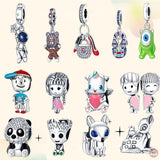 925 Silver Beads Creative Cartoon Pattern Collection for Panduoral Bracelet