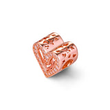 925 Silver Freehand Heart Charm Beads for Jewelry Making