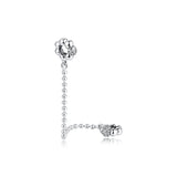 925 Silver Beads Pave Safety Chain Charm DIY Beads For Jewelry Making