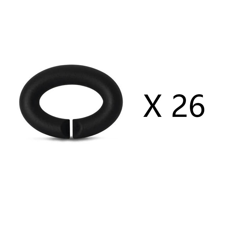 925 Silver Beads DIY Bracelet Chain Rubber X Bracelet Men's Gift