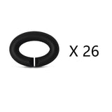 925 Silver Beads DIY Bracelet Chain Rubber X Bracelet Men's Gift