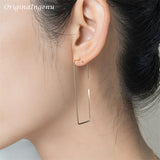 925 Silver Big Hoop Earrings Boho Vintage Jewelry Brincos Oorbellen Pendientes