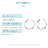 925 Silver Hoop Earrings For Women