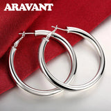 925 Silver Hoop Earrings For Women