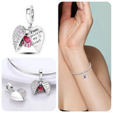 925 Silver Cat Paw Print Charm Bead for Bracelets