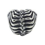 925 Silver Bone Heart String Beads for European Bracelet