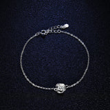 925 Silver Bracelet with Mozanstone for Women's Party