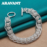 925 Silver Bracelet Chains Wedding Jewelry