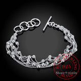 925 Silver Bracelet for Women with Tassel Beads