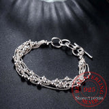 925 Silver Bracelet for Women with Tassel Beads