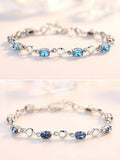 925 Silver Bracelet with Sea Diamond for Women Chain 16 + 3 Cm
