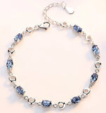 925 Silver Bracelet with Sea Diamond for Women Chain 16 + 3 Cm