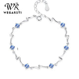 925 Silver Zircon Bangle Bracelet for Women