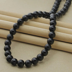925 Silver Agate Beaded Chain Necklace For Women